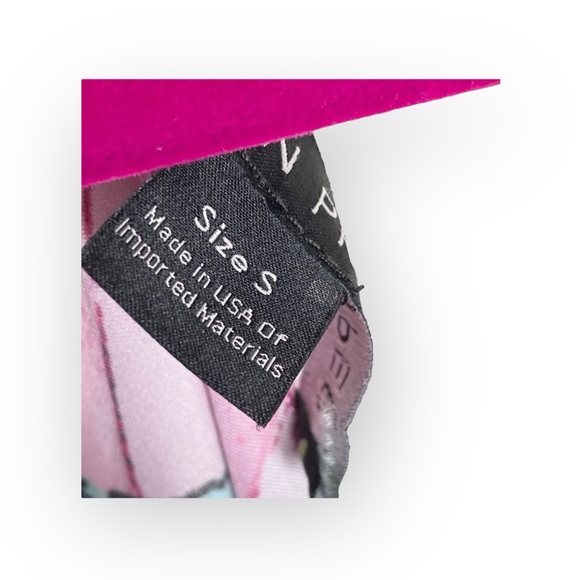 Boston Proper 𑁍 Floral Print Tassel Necklace Handkerchief Hem Dress 𑁍 Aqua 𑁍 - Picture 9 of 16